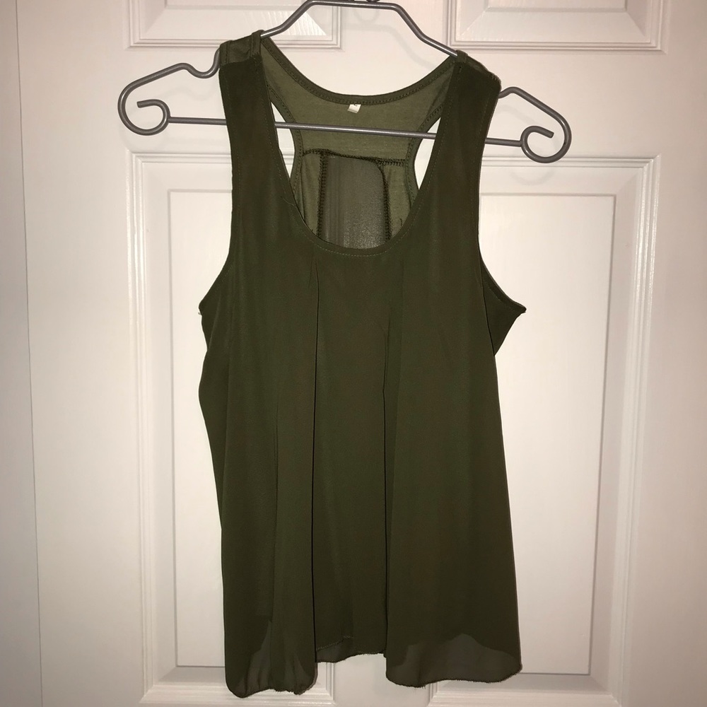 Women's Olive Green Tank Top - No Tags